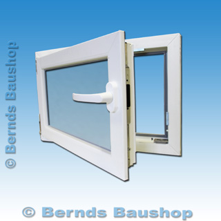 DK-links BxH kipp- und drehbar Fenster weiss 2-fach verglast 59x79 als Maßanfertigung 